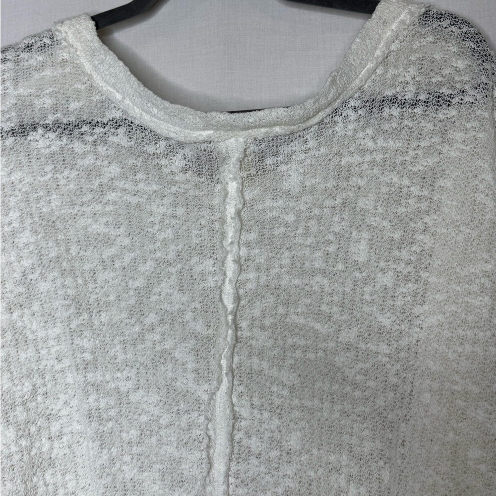 We The Free Womens Island Girl Sweater White‎ L Oversized Boho Festival Beachy - Picture 11 of 16